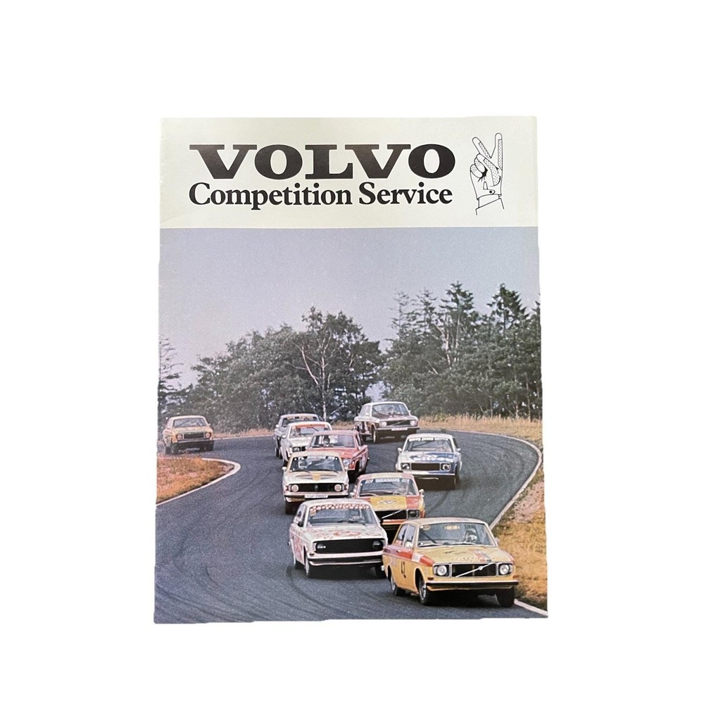1977 Volvo Competition Service Brochure Featuring Rallycross, Marine And More
